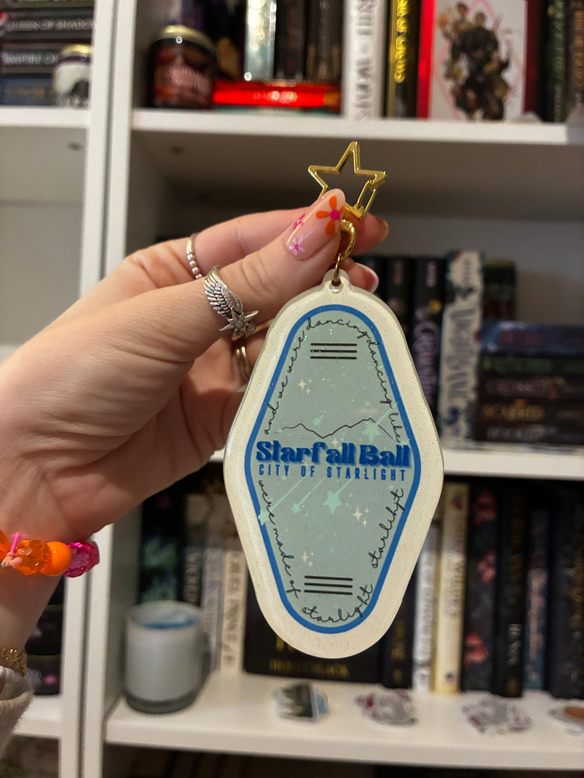 Star Fall Motel Keychain