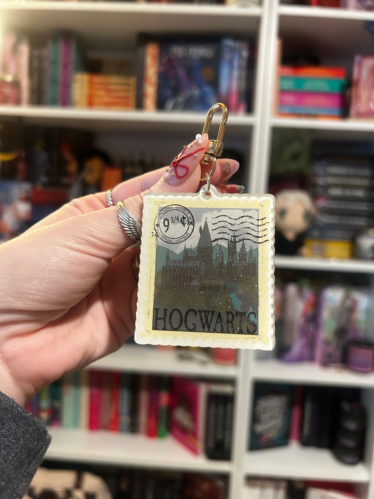 Hogwarts Stamp Keychain