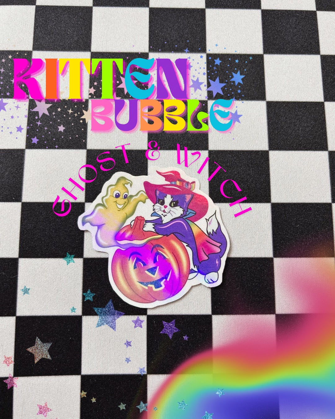 Kitten Bubbles Ghost & Witch