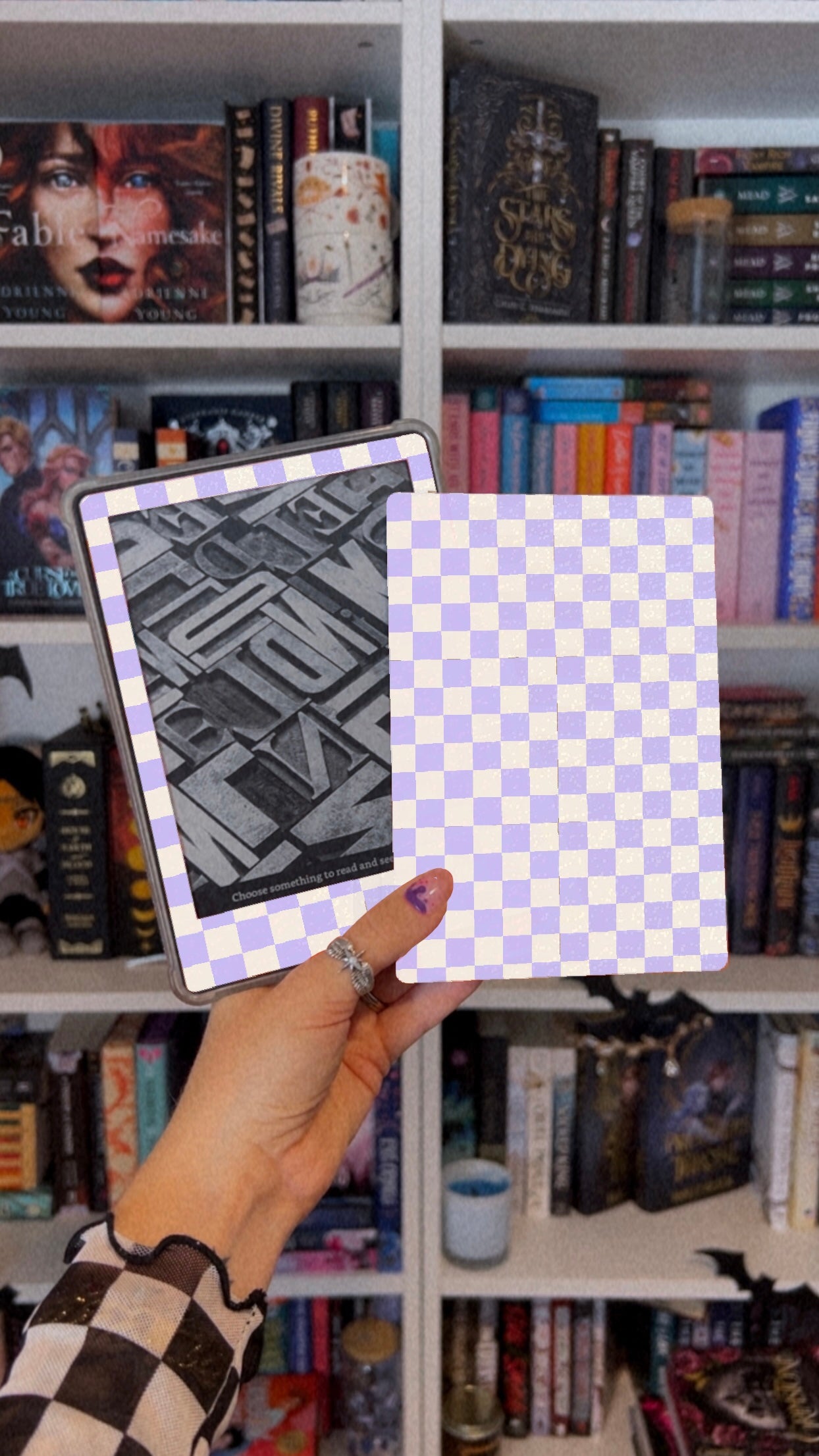 Checkered Kindle Skin (Choose Your Color)