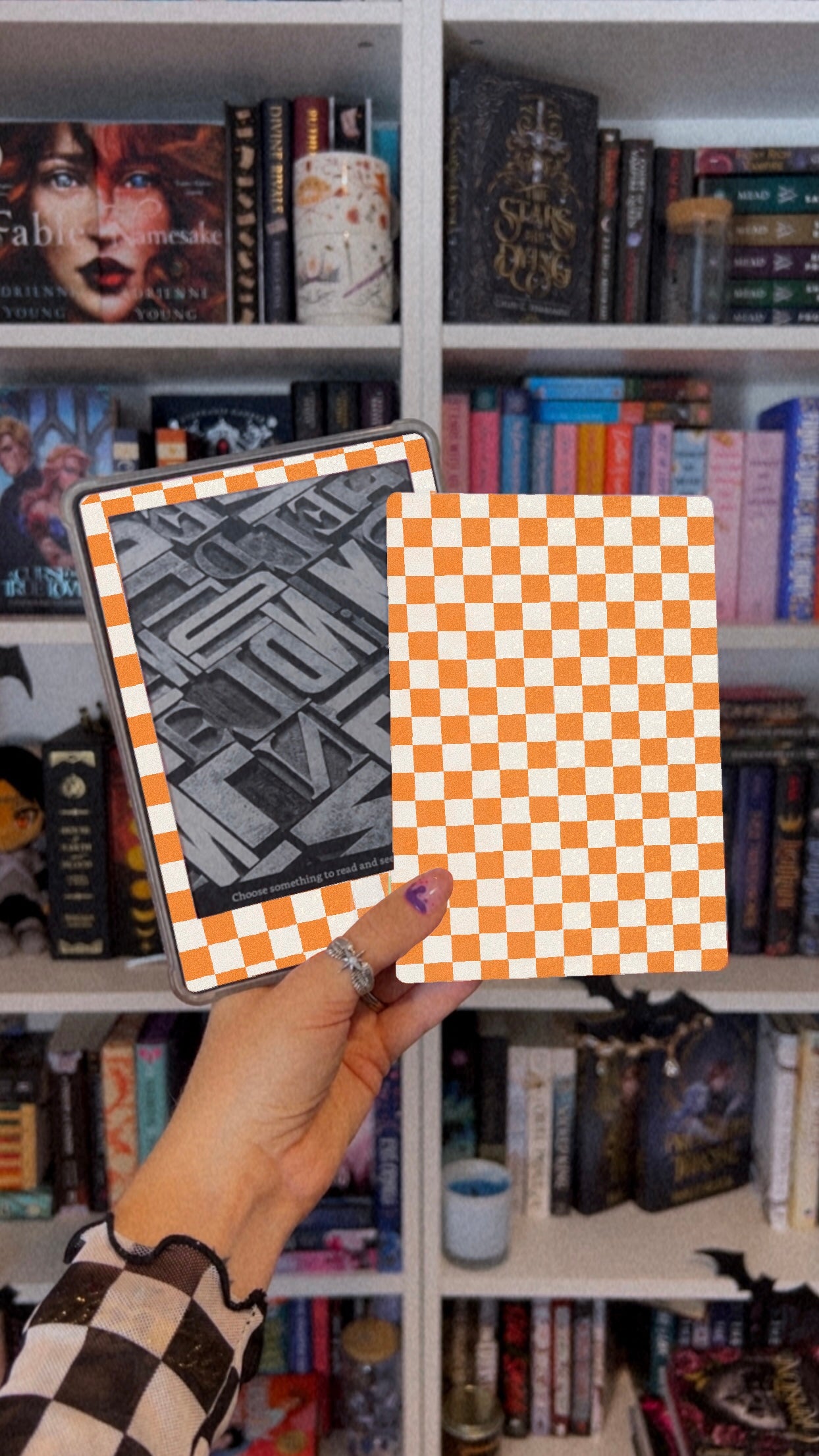 Checkered Kindle Skin (Choose Your Color)