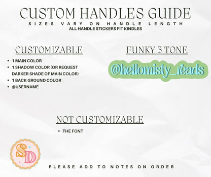 Custom Handle Stickies