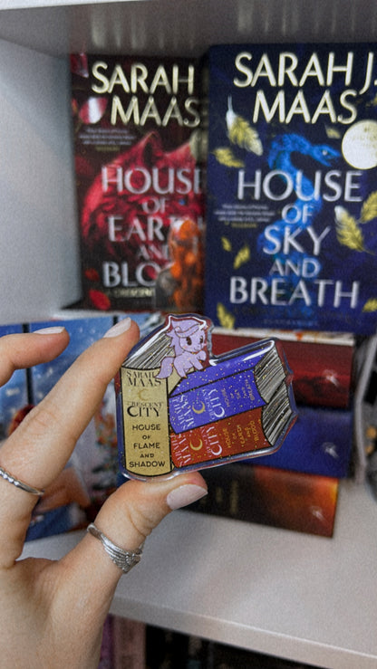 CC Triple Book Stack Pin