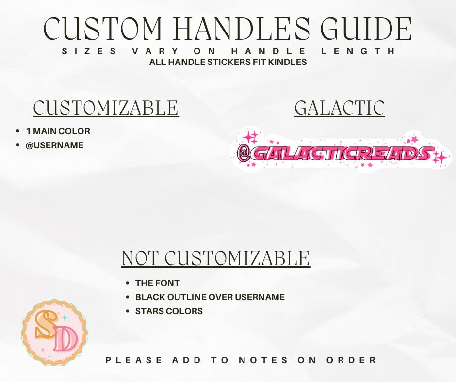 Custom Handle Stickies