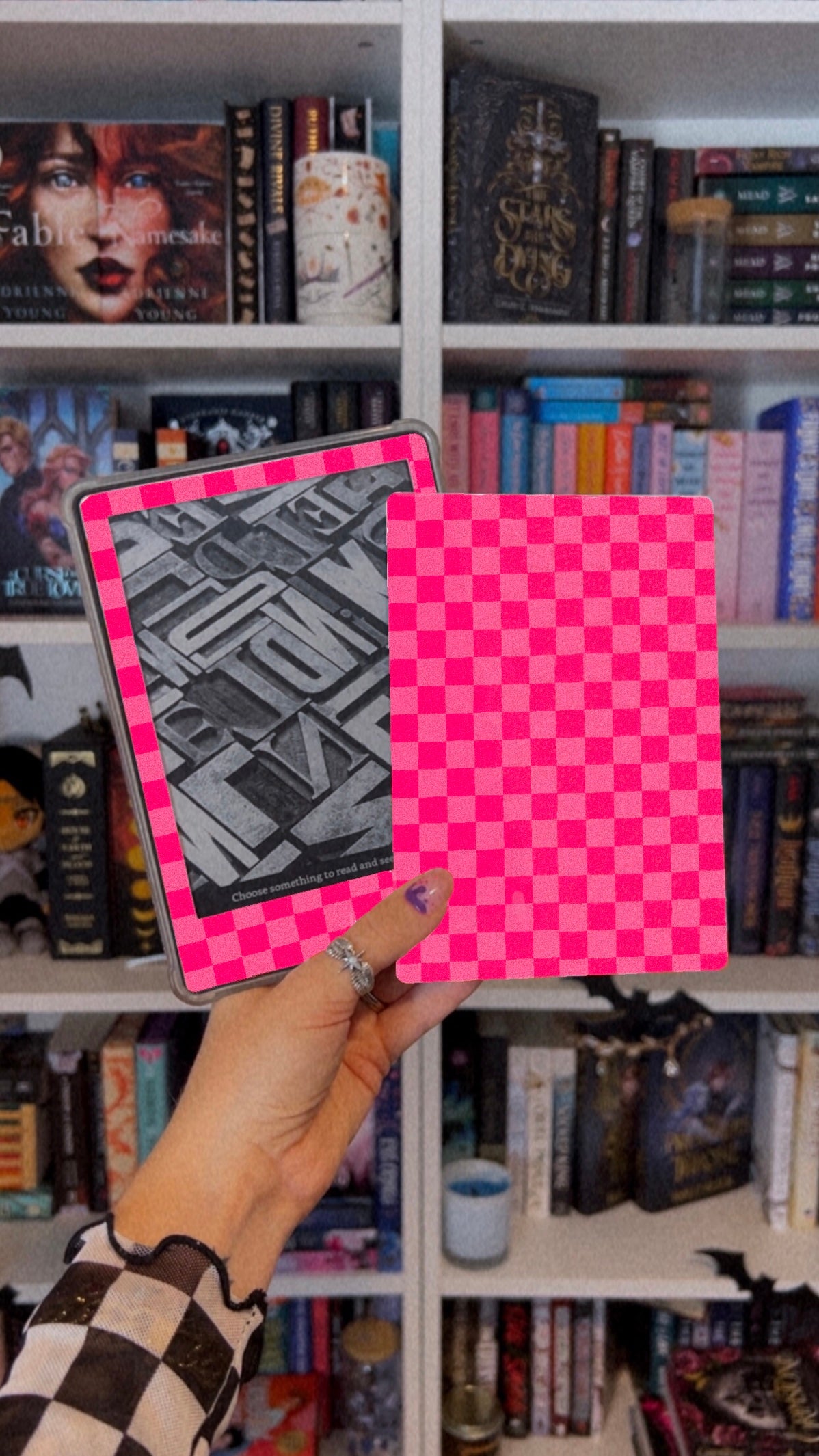 Checkered Kindle Skin (Choose Your Color)