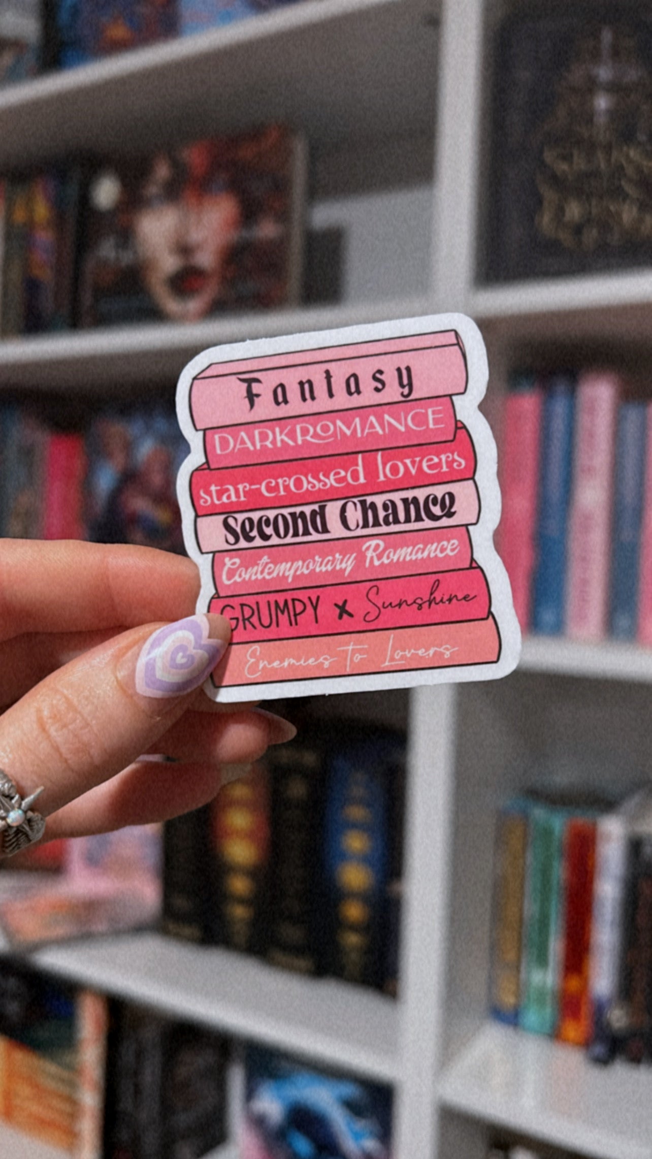 Pink Book Lovers Stack