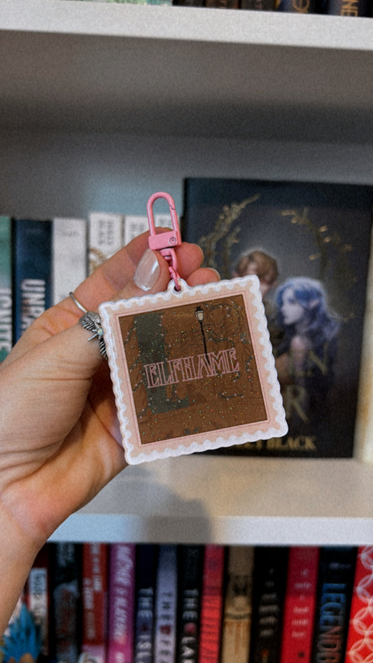 The Cruel Prince Book Stamp Keychain