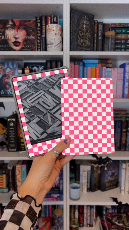 Checkered Kindle Skin (Choose Your Color)