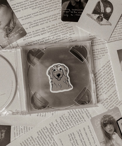 you fall asleep like a tattooed golden retriever