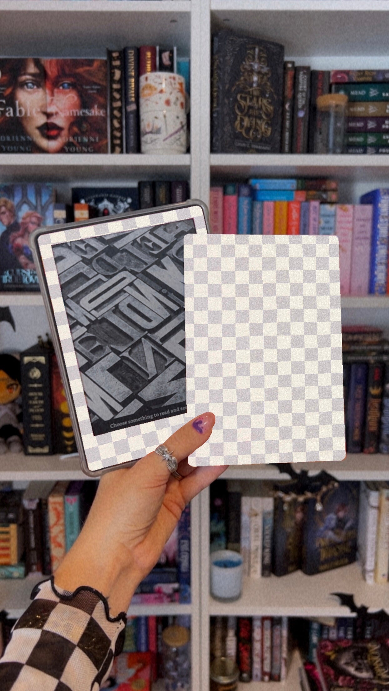 Checkered Kindle Skin (Choose Your Color)