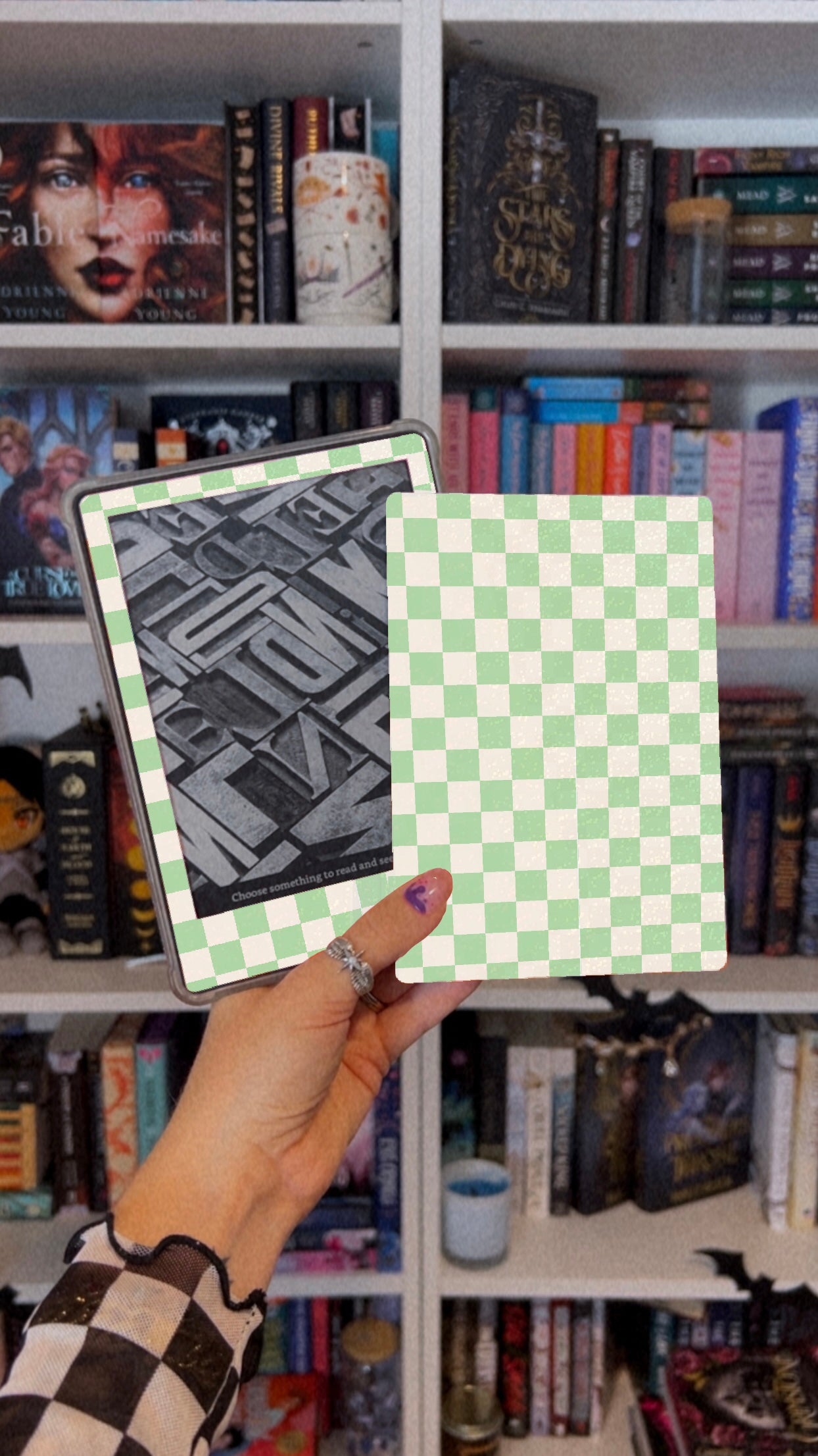 Checkered Kindle Skin (Choose Your Color)