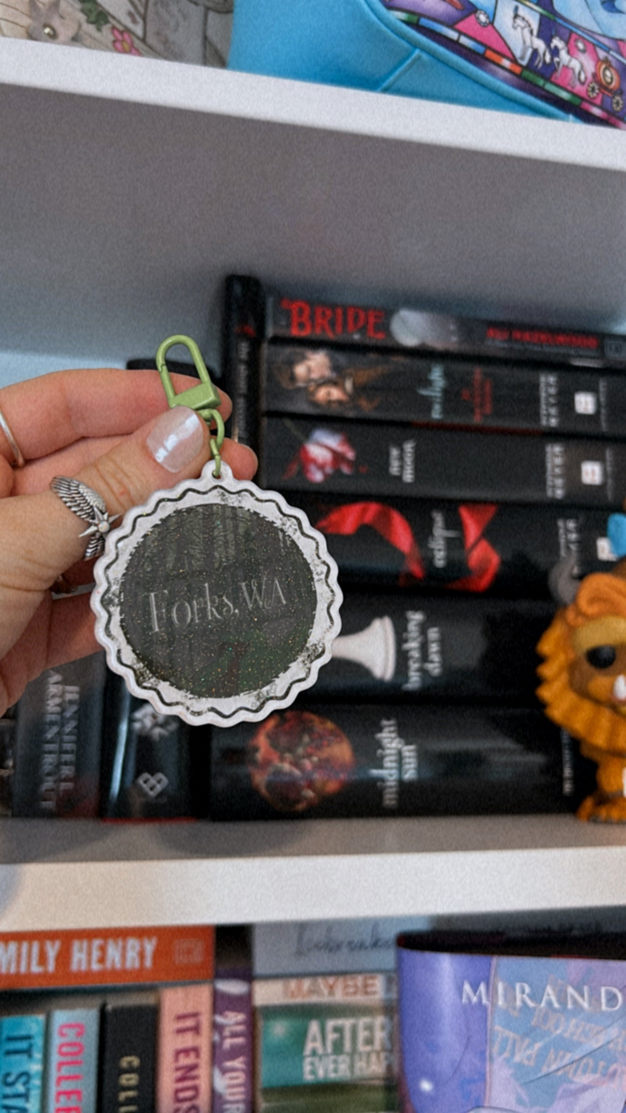 Twilight Book Stamp Keychain