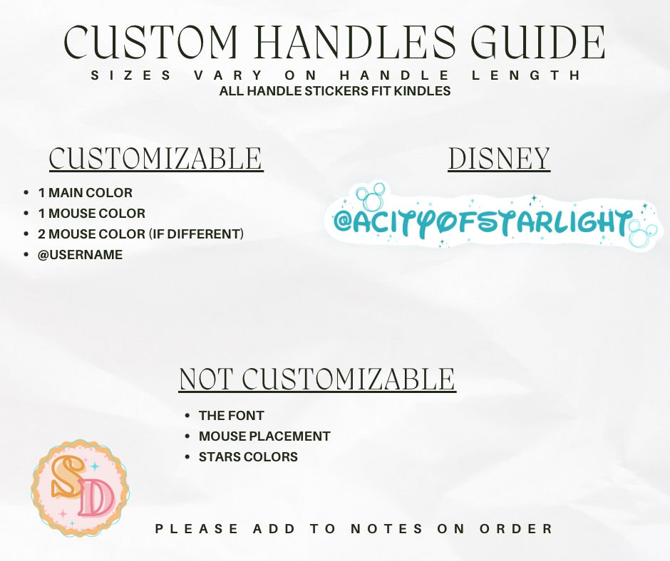 Custom Handle Stickies