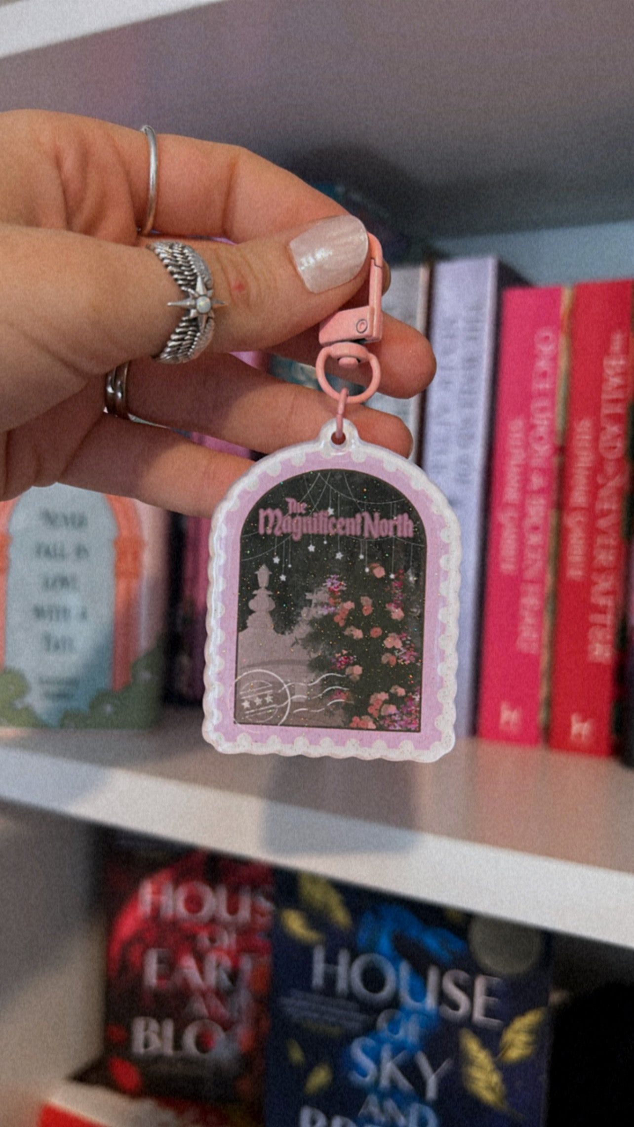 OUABH Book Stamp Keychain