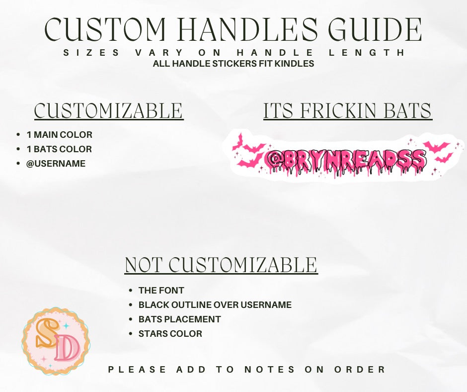 Custom Handle Stickies