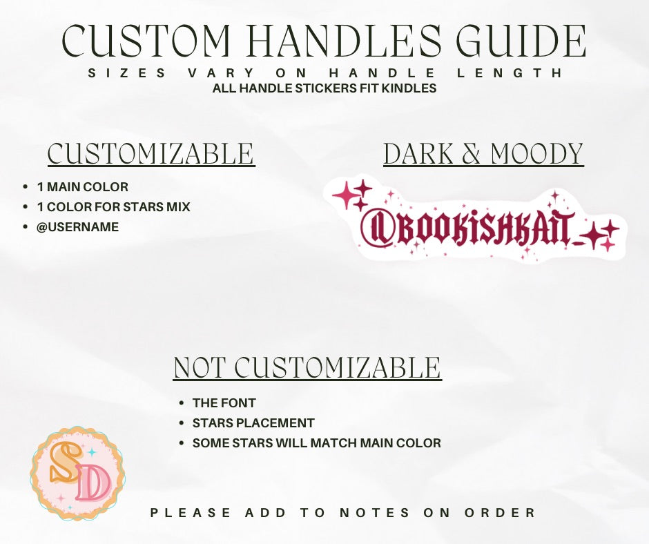 Custom Handle Stickies