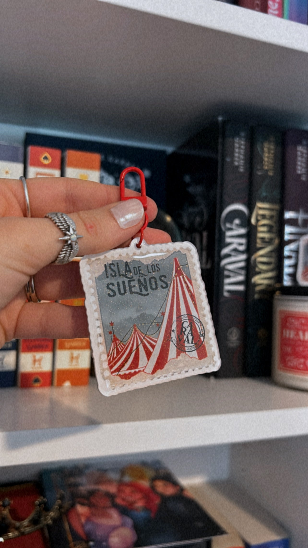Caraval Book Stamp Keychain