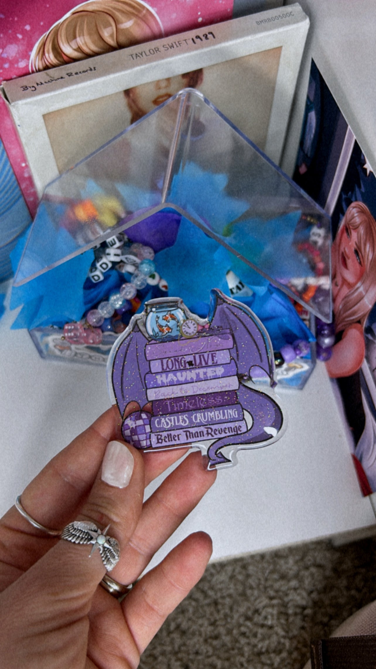 Speak Now Book Stack Pin