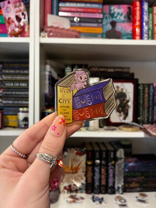 CC Stack Acrylic Pin