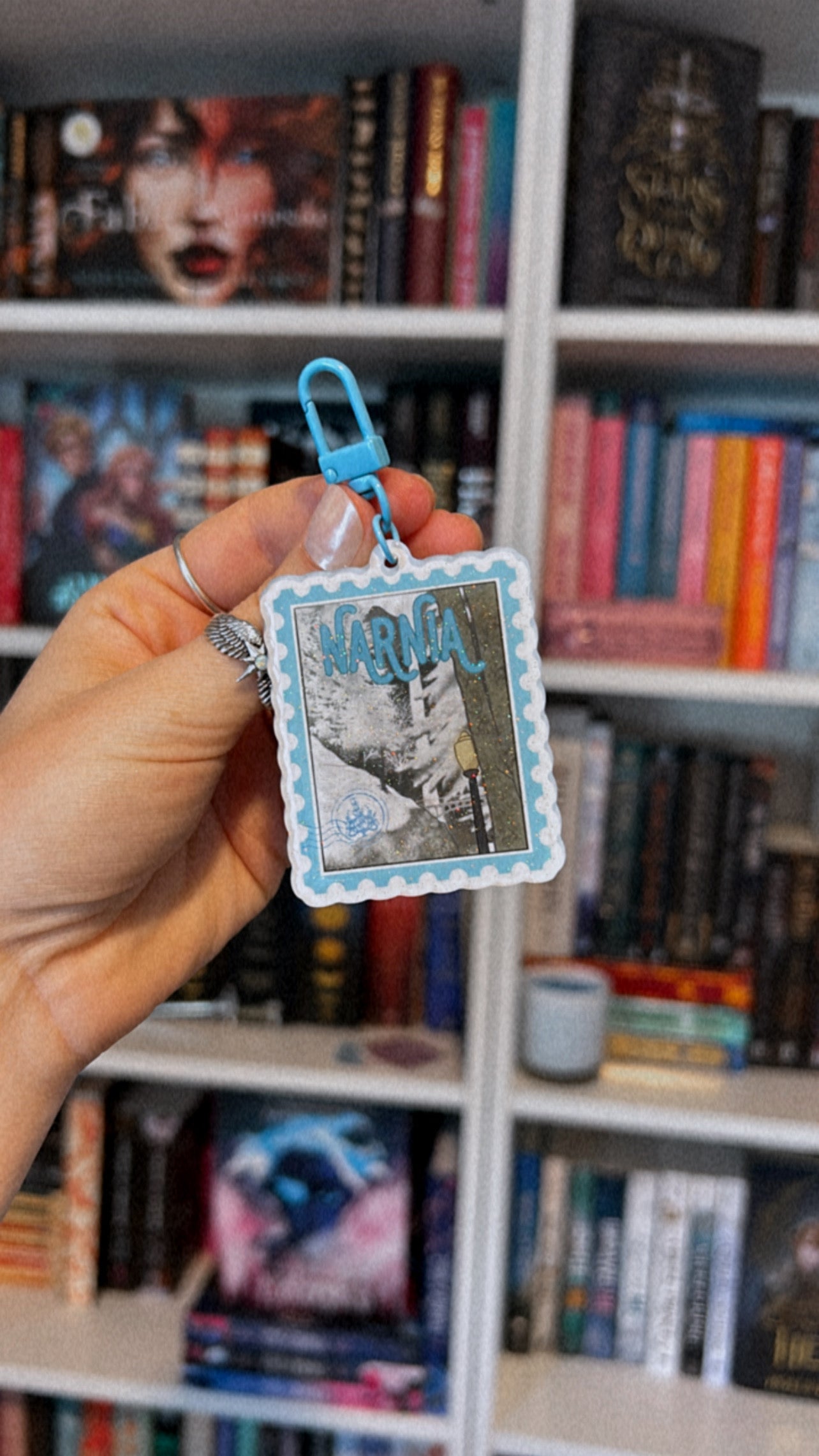 Narnia Book Stamp Keychain