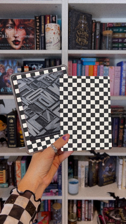 Checkered Kindle Skin (Choose Your Color)