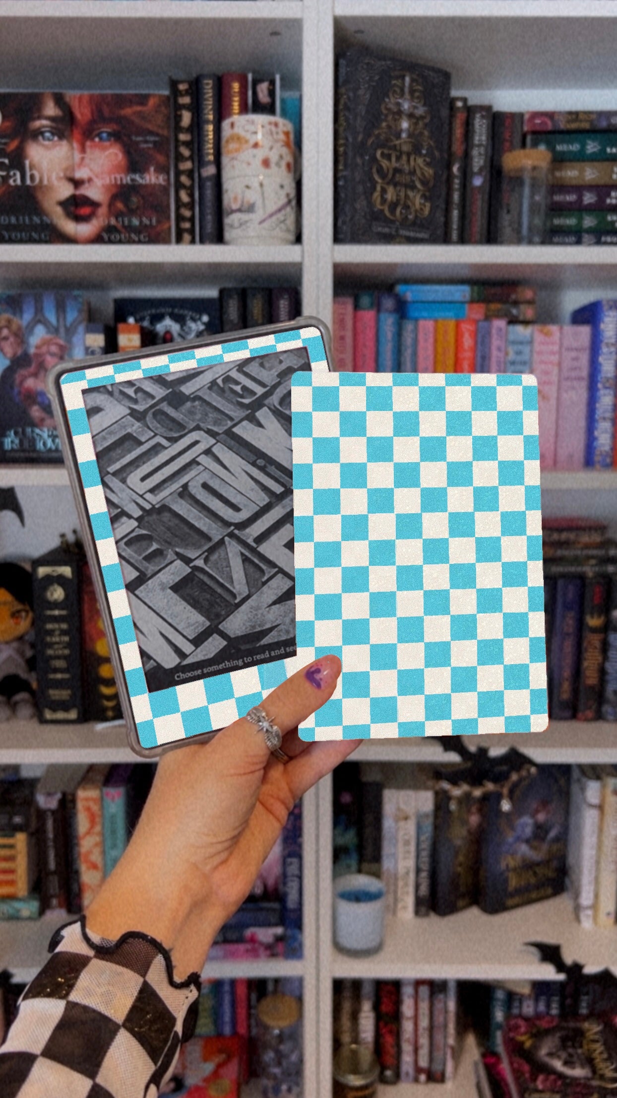 Checkered Kindle Skin (Choose Your Color)