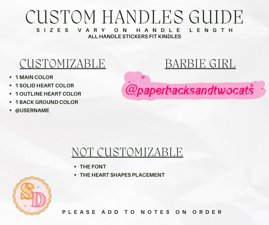 Custom Handle Stickies